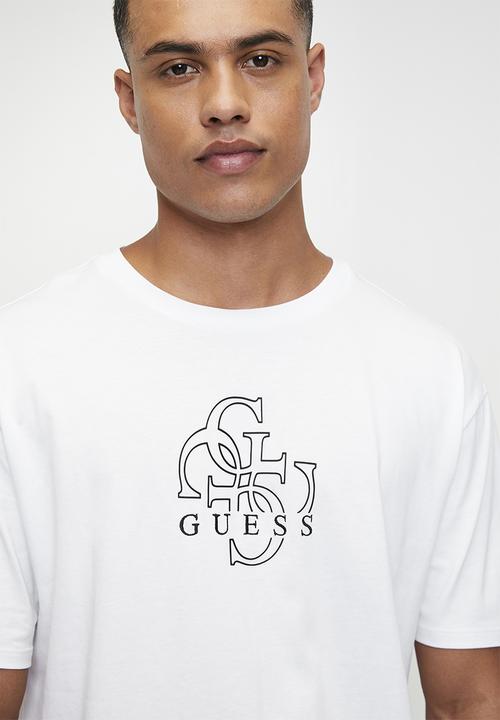 GUESS - Ss Bsc Basic Quattro G Tee - Pure White