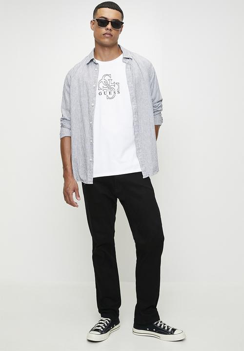GUESS - Ss Bsc Basic Quattro G Tee - Pure White