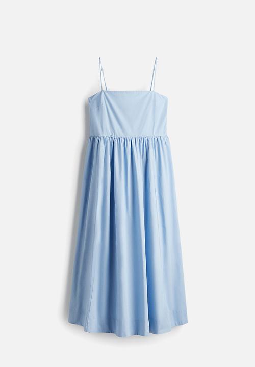 H&M - Cotton strappy dress - light blue