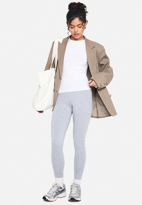 boohoo - Double layer modal jersey legging - grey marl