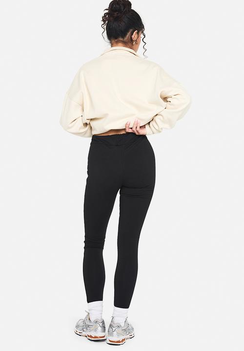 boohoo - Double layer modal jersey legging - black