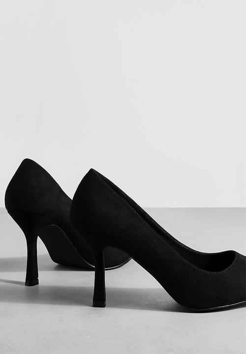 boohoo - Low stiletto court shoe - black