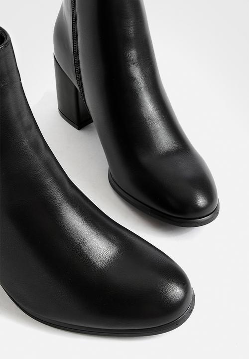 boohoo - Block heel ankle shoe boots - black