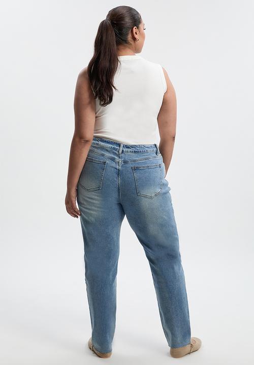 boohoo - The plus mom jean - vintage wash