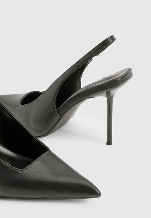 boohoo - Extreme pointed slingback court shoes - black