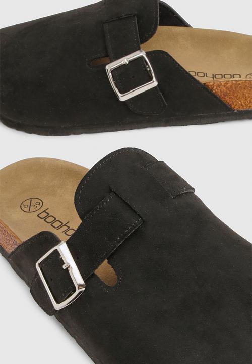 boohoo - Basic closed toe clogs - black
