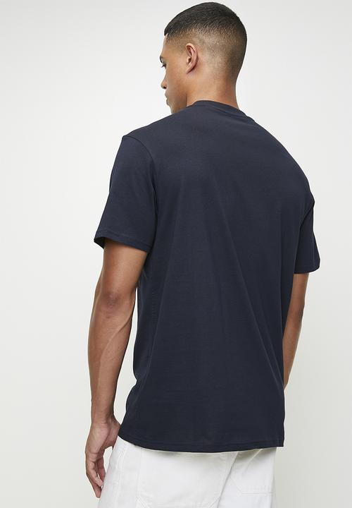 GUESS - Cn Ss Small Logo Tee - Smart Blue