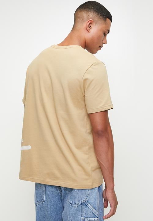 Levi’s® - SP SIDE EMBROIDERY TEE - TRAVERTINE