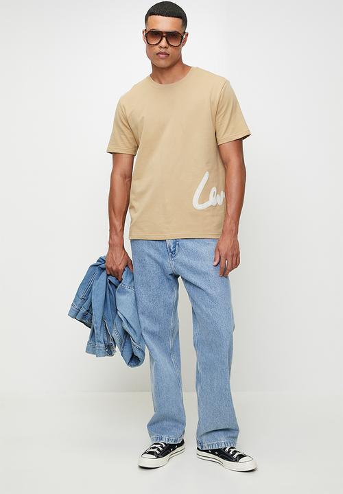 Levi’s® - SP SIDE EMBROIDERY TEE - TRAVERTINE