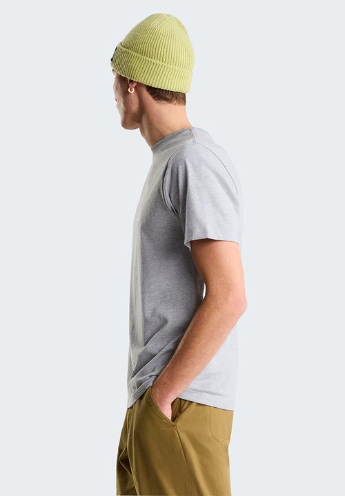 The North Face - M Evolution Half Dome Regular Short Sleeve Tee - Tnf Pale Grey Heather-Tnf White