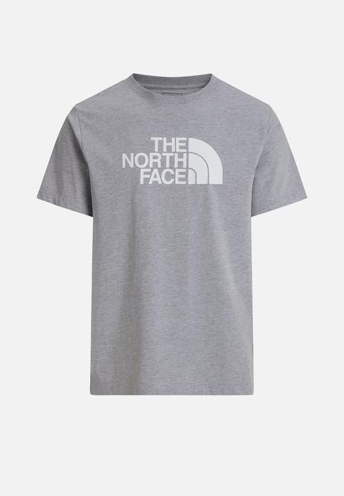 The North Face - M Evolution Half Dome Regular Short Sleeve Tee - Tnf Pale Grey Heather-Tnf White