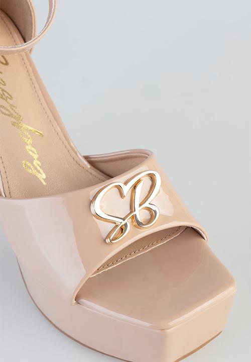 SISSY BOY - Janelle platform ankle strap - neutral