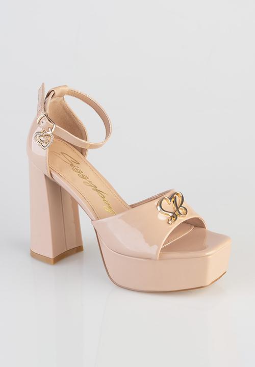 SISSY BOY - Janelle platform ankle strap - neutral