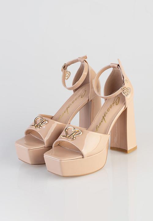 SISSY BOY - Janelle platform ankle strap - neutral