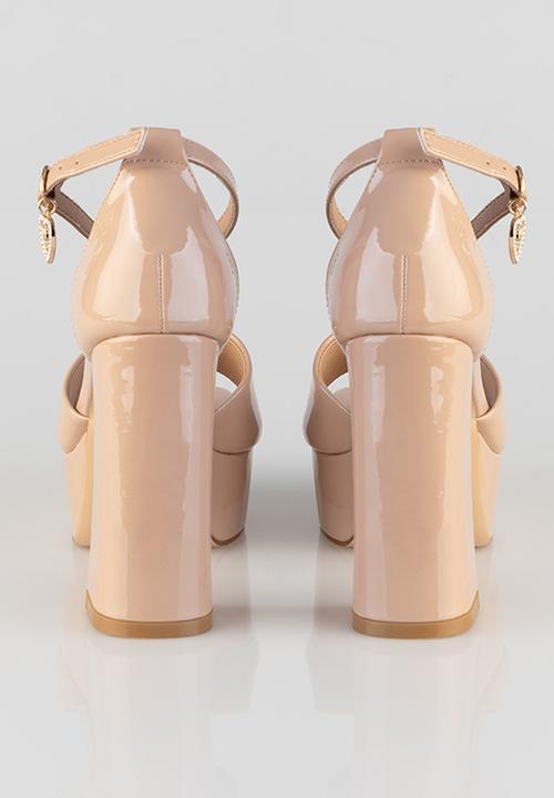SISSY BOY - Janelle platform ankle strap - neutral