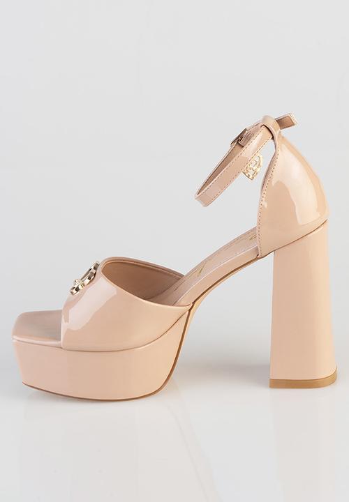 SISSY BOY - Janelle platform ankle strap - neutral