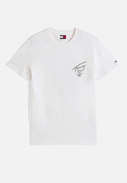 Tommy Hilfiger - Tjm Reg Sign City Tee Ext - Ancient White