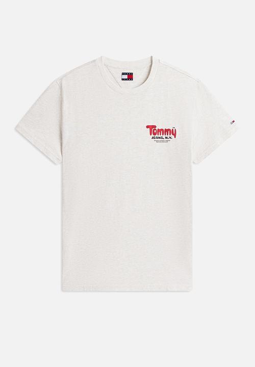 Tommy Hilfiger - Tjm Slim Font Play Tee - Lt Grey Htr