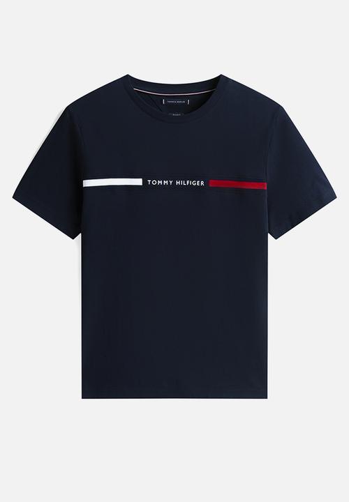 Tommy Hilfiger - Hilfiger Chest Insert Tee - Desert Sky