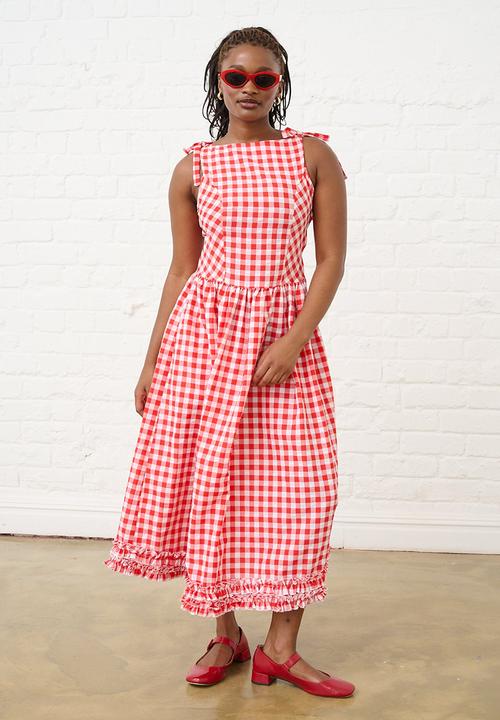 Me&B - Pie Crust Dress - Red Gingham