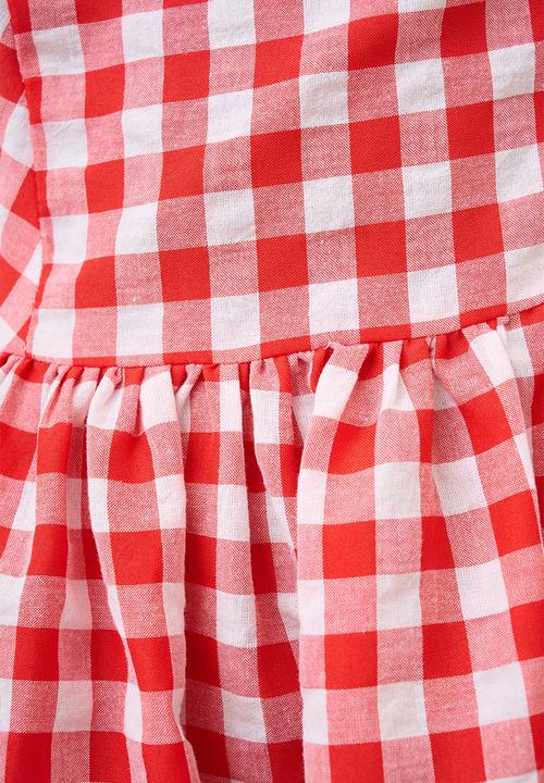 Me&B - Pie Crust Dress - Red Gingham