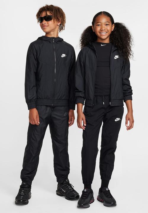 Nike - Nike Sportswear Kids Windrunner - Black/Black/White