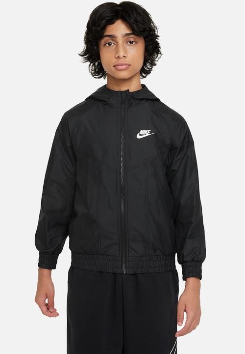 Nike - Nike Sportswear Kids Windrunner - Black/Black/White