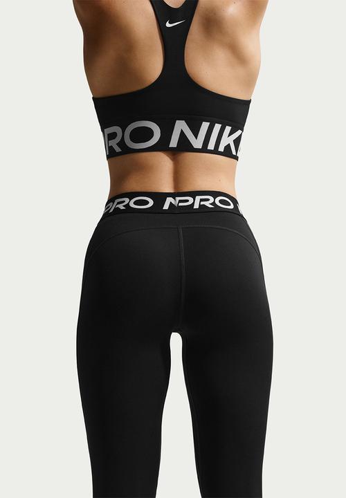 Nike - W Np Df 365 Mr Tight Usm - Black/White