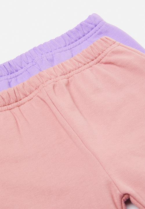 Pop Candy - 2 pack joggers - dusty pink/lilac