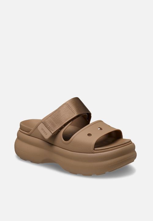 Crocs - soho two strap sandalslide - brown