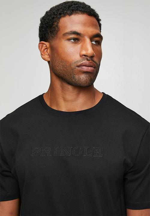 Pringle of Scotland - Roger Embroidery Tee - Black