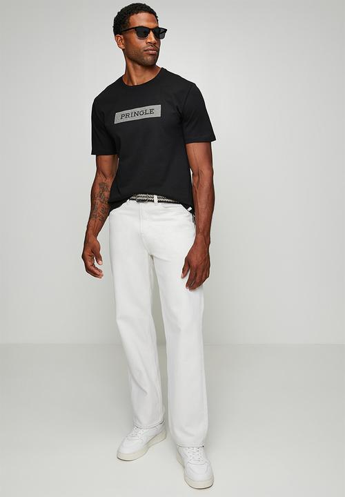 Pringle of Scotland - Roy Embroidery Tee - Black