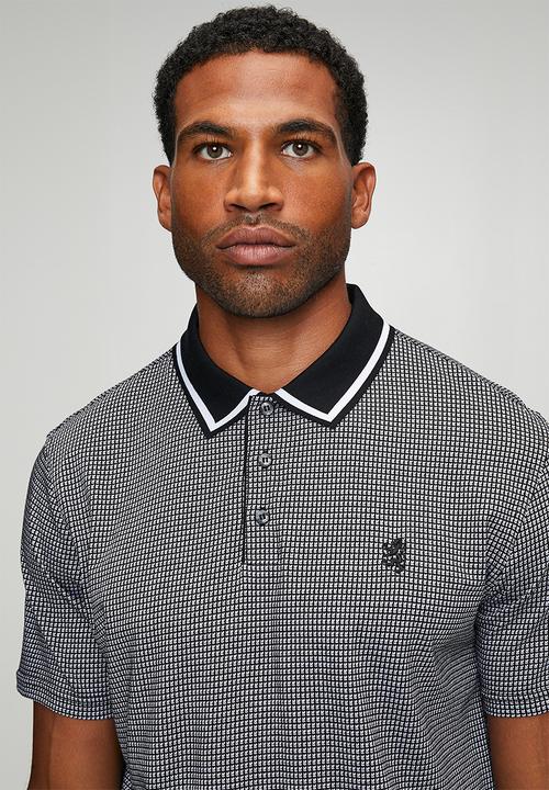 Pringle of Scotland - Mark Jacquard Golfer - Black