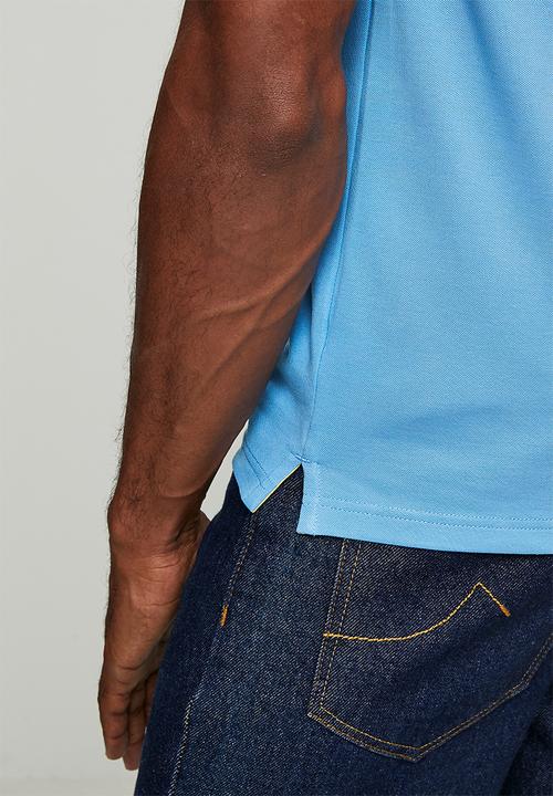 Pringle of Scotland - Aiden Slim Fit Pique Golfer - Blue