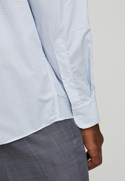 Pringle of Scotland - Cole Printed Long Sleeve Tailored Shirt - Blue