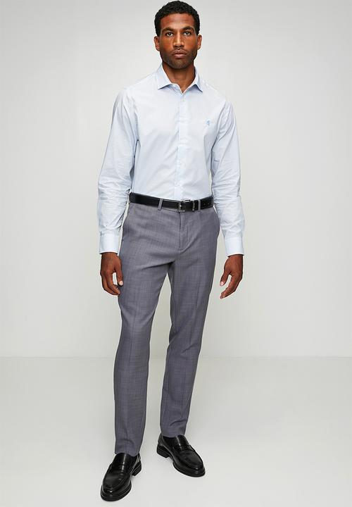 Pringle of Scotland - Cole Printed Long Sleeve Tailored Shirt - Blue
