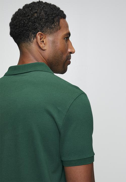 adidas Performance - Small Logo Piquet Polo Shirt 5  - Collegiate green / white