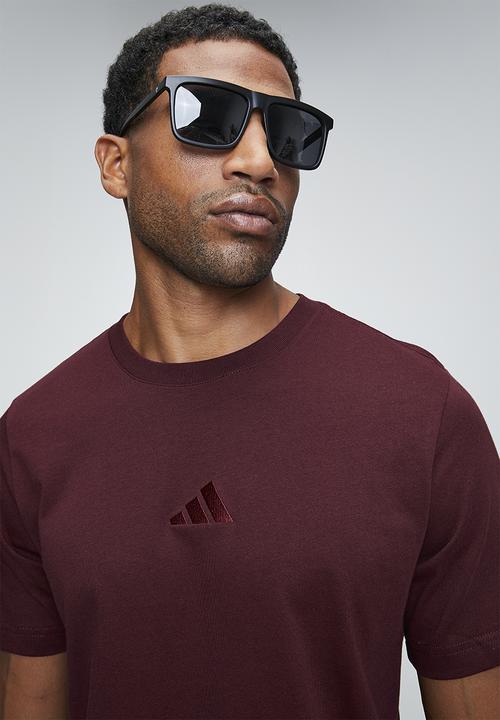 adidas Performance - SL SJ Embroid logo Tee  - Shadow red