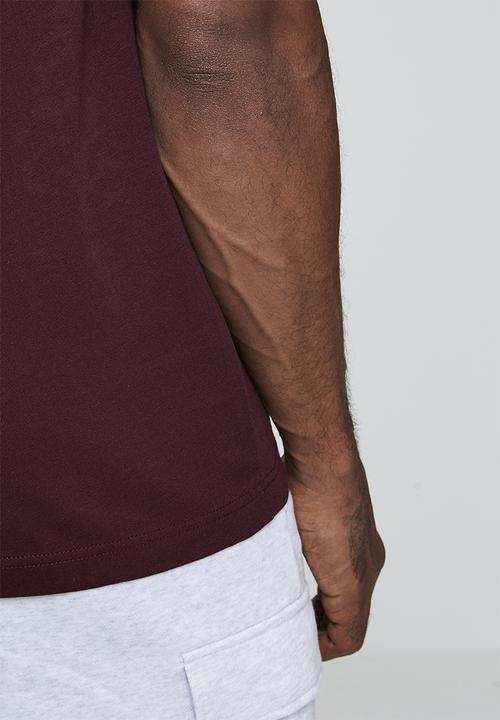 adidas Performance - SL SJ Embroid logo Tee  - Shadow red