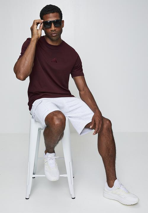 adidas Performance - SL SJ Embroid logo Tee  - Shadow red