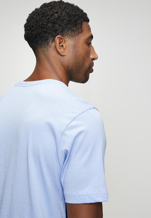 adidas Performance - 3-Stripe SJ Tee  - Glow blue/black