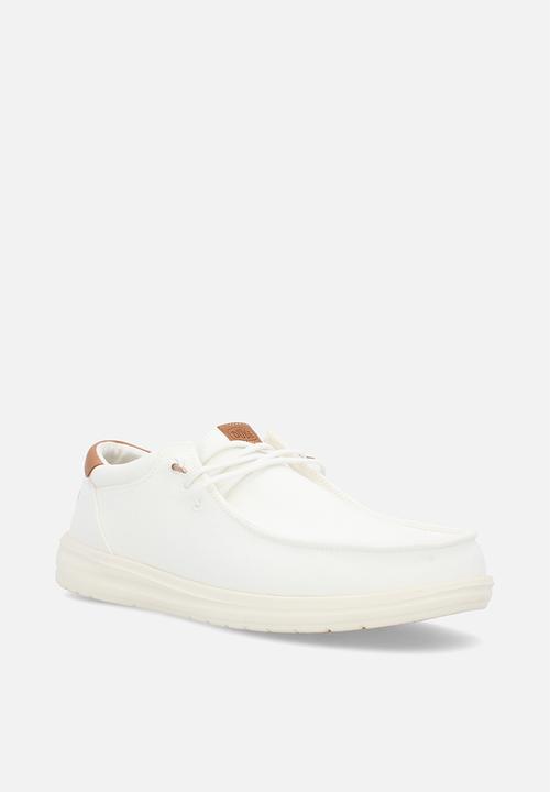 Hey Dude - Paul Canvas - White