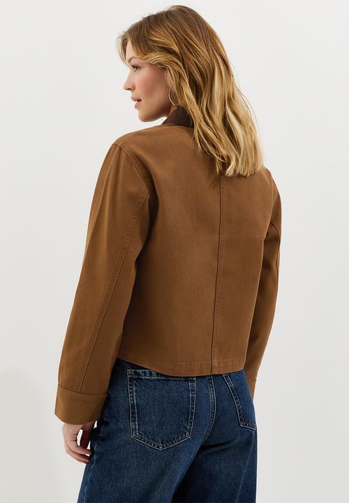 New Look - Belle cotton barn jacket - tan