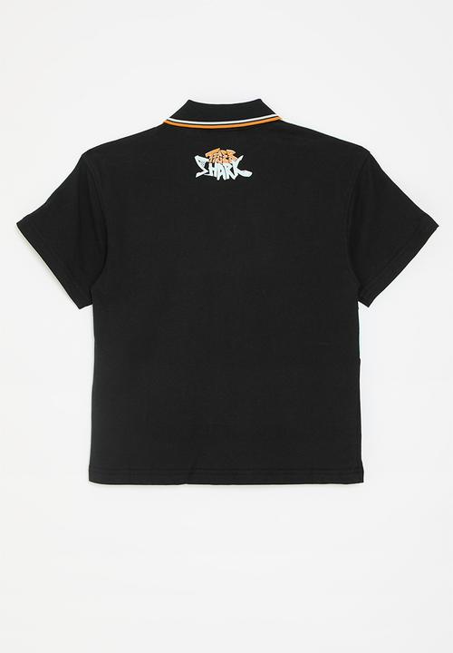 Cotton On - License Short Sleeve Jersey Shirt - Lcn Mat Black/Tiger Shark