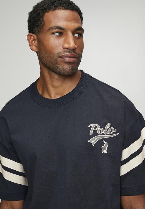 POLO - Bheki Pjc Short sleeve Stripe Logo Tee - Navy