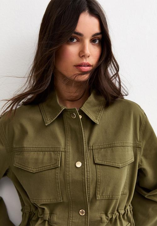 New Look - Poppy shacket - light khaki