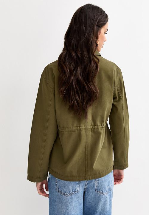 New Look - Poppy shacket - light khaki