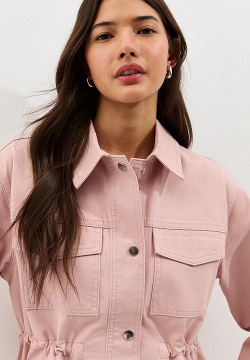 New Look - Poppy shacket - pale pink