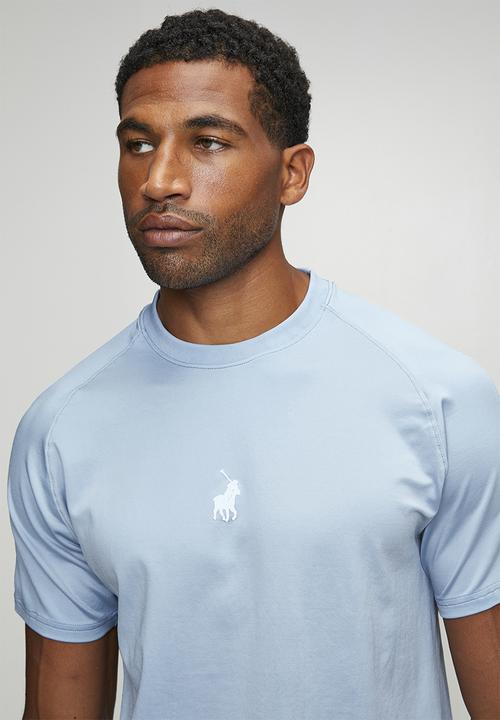 POLO - Karabo Sport Short sleeve Printed Tech Tee - Light Blue