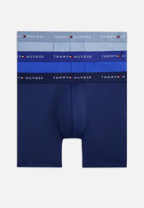 Tommy Hilfiger - 3P Boxer Brief Dtm - Nob Blu/Brsk Blu/Prp Nvy